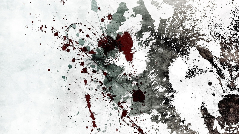 1080P, paint splatter, Alex Cherry, artwork, grunge