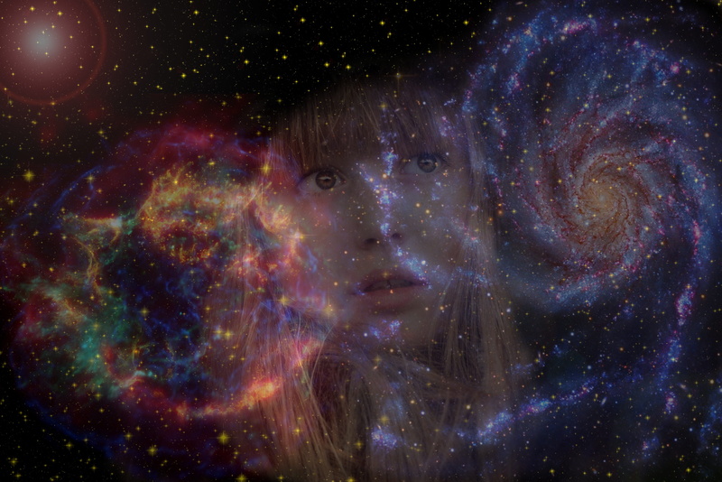 world universe, science, big bang, science fiction, creation, planetary fog, Marvel, spiral galaxy, spirituality, illustration, majestic, futuristic, photo montage