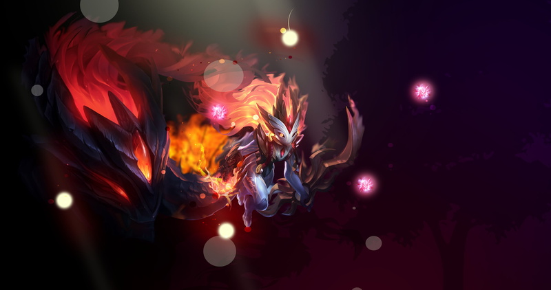 celebration, arts culture and entertainment, one person, holding, 4K, motion, illuminated, glowing, unrecognizable person, Kindred, League of Legends
