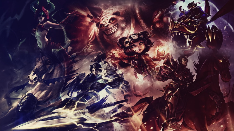 Jarvan IV (League Of Legends), Annie (League Of Legends), Video Game, 1080P, Xin Zhao (League Of Legends), Cassiopeia (League Of Legends), Corki (League Of Legends)