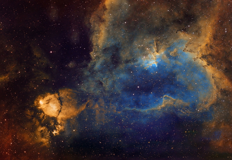 star - space, night, milky, multi colored, dust, in the constellation Cassiopeia, cloud - sky, emission nebula, bright, no people, galaxy, sky, awe, outdoors