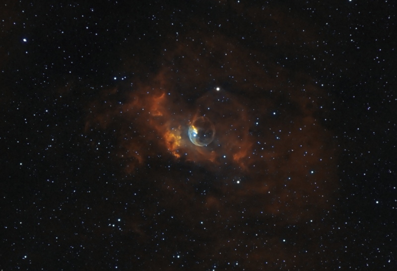 Bubble, emission, in the constellation, nebula, 1080P, Cassiopeia