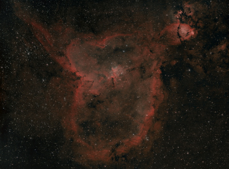 sleeve, Heart, Cassiopeia., 1080P, in the galaxy, in the constellation, Perseus, The Milky Way, Is, emission nebula