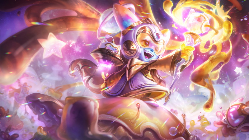 Prestige Edition, Space Groove, michis, Support (League Of Legends), Lulu (League of Legends), League of Legends, Riot Games, 8K, space, sup, 4K, Yordle