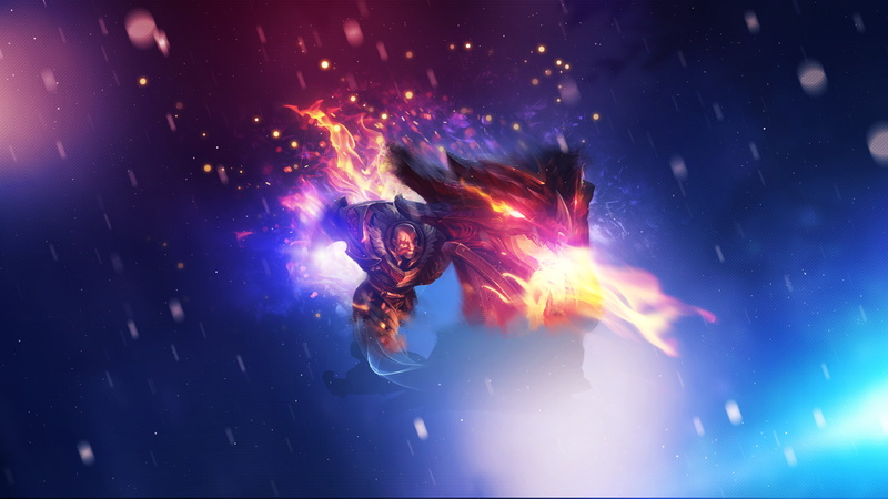 one person, standing, holding, young adult, League Of Legends, illuminated, Support, music, stage, smoke - physical structure, arts culture and entertainment