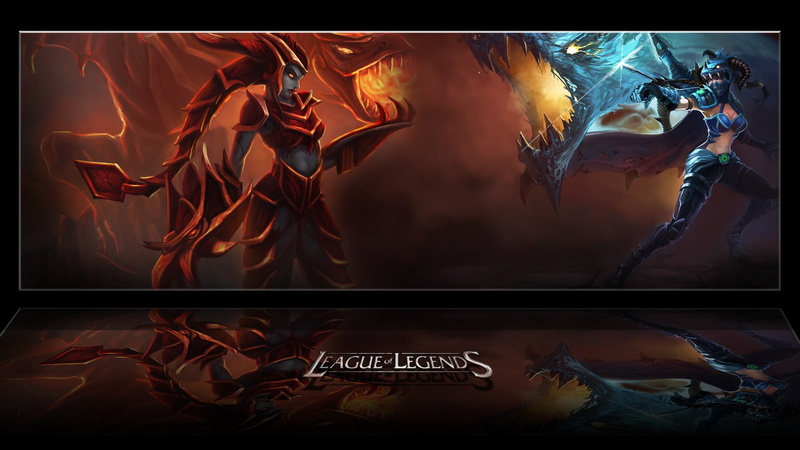 League of Legends, flame, fire, Shyvana, real people, digital composite, people, Vayne (League of Legends), burning, motion, transfer print, indoors, lifestyles