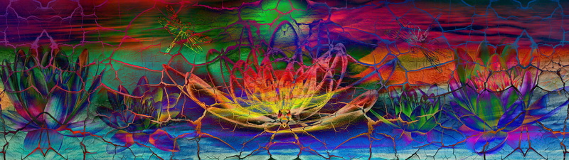 5K, animals, spiritual, dragon, sacred geometry, lotus flowers, futuristic, surreal, metaphysical, Buddha, AI