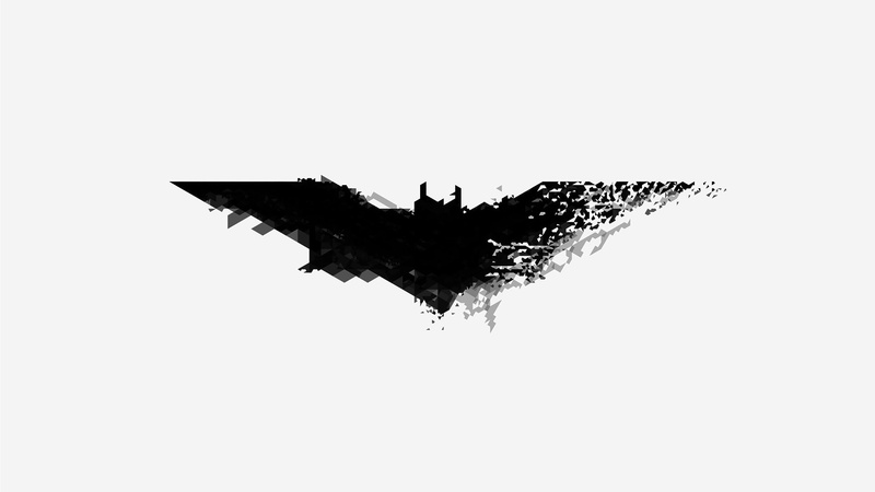 Batman, Logo, Greyscale, 1080P, Black and White, Digital Art