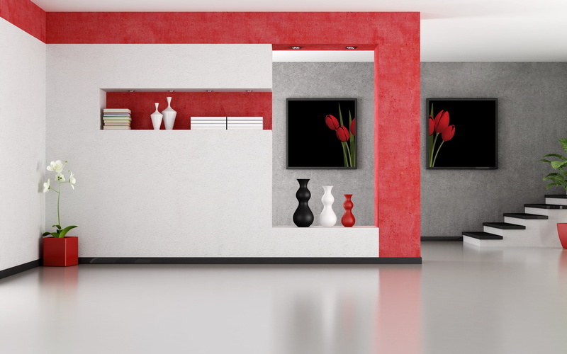 empty, white, table, ceramic, 2K, decoration, black, nature, lifestyles, three, home Interior, day, comfortable, electric Lamp, wall - Building Feature