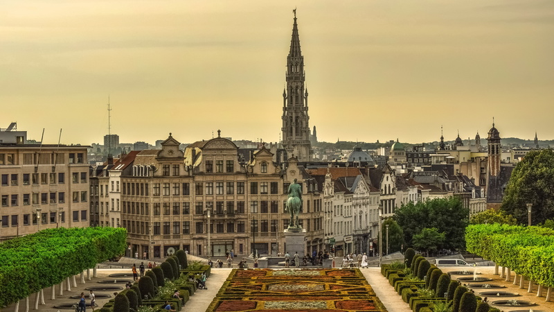 afternoon, travel, tourism, building, square, history, religion, spire, sky, spirituality, sunset, travel destinations, flower carpet, the past, built structure