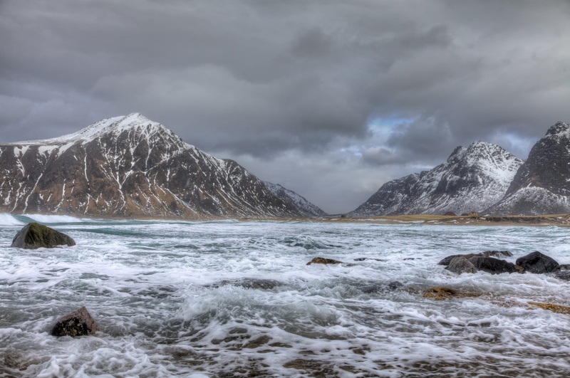 scenic, europe, Wild, eos, ocean, coast, rugged, nature, sea, waves, clouds, snow, water, beauty, nordland, outdoors, lofoten islands, rocks, atlantic