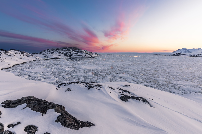 white, photography, Pack ice, Kulusuk, Sermersooq, winter, orange, Greenland, snow, sunset, sky, orange sky, snowfield, landscape, mountain, Canon  EOS  5D