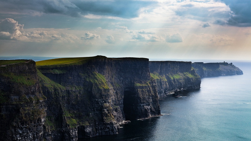 nature, Ireland, 1080P, landscape, sea, coast, Cliffs of Moher