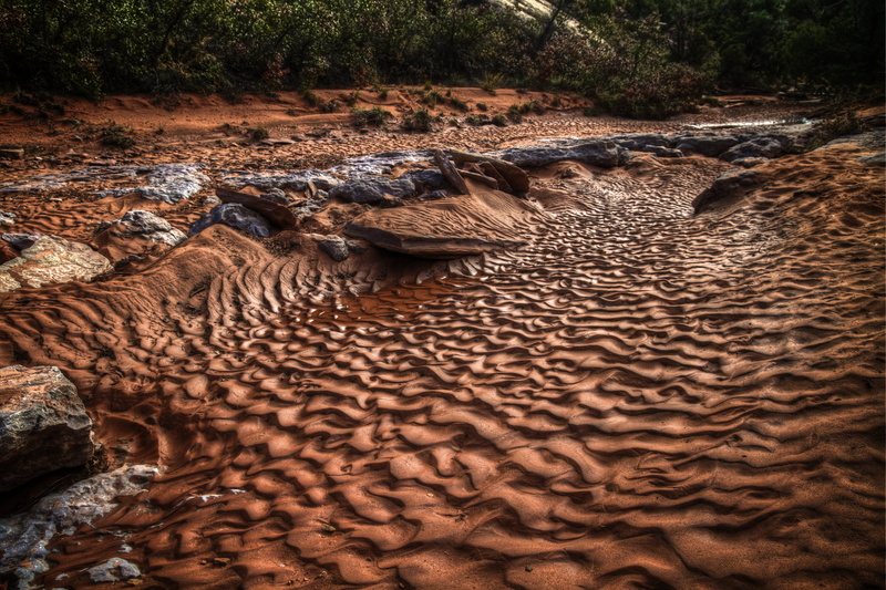no people, forest, solid, outdoors, dunes, day, riverbed, pattern, water, river, rock, scenics - nature, 5K, tranquil scene, tree, tranquility, land, non-urban scene