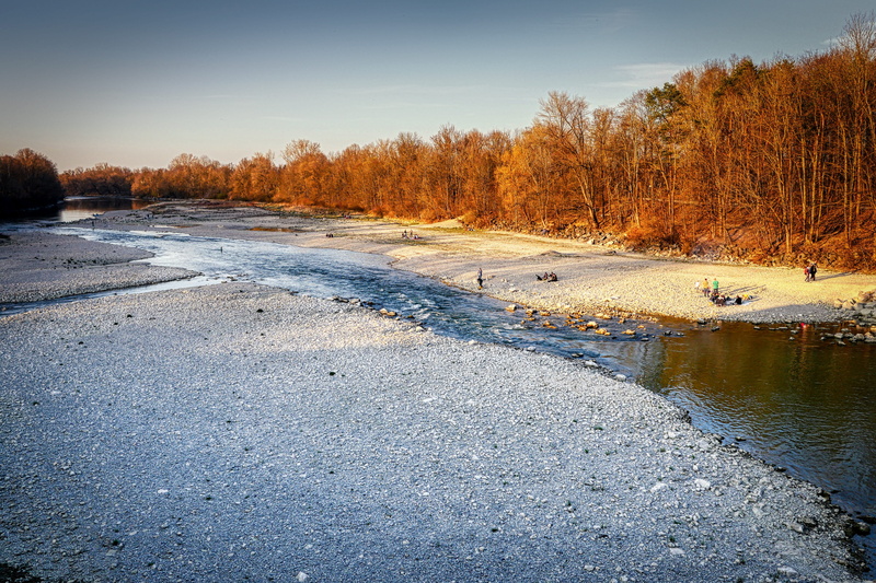 day, tree, plant, scenics - nature, water, riverbed, augsburg, 5K, landscape, tranquility, summer, sky, beauty in nature, gravel bank, nature, pebble