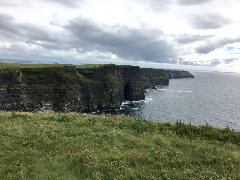 drama, scenics - nature, no people, beauty in nature, water, cliffs of moher, oceanscape, tranquility, landscape, sky, island, wild, 4K, land, irish, cloud - sky
