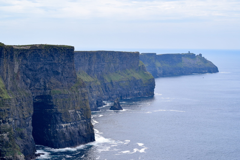 formation, day, the cliffs of moher, beach, rock - object, sky, coastal, tranquil scene, stack rock, ireland, rock formation, beauty in nature, outdoors
