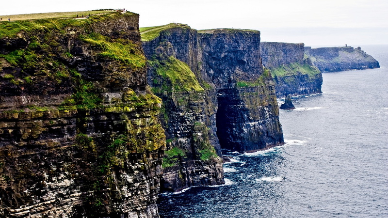 galway, ireland, 1080P, coast, cliffs, water, landscapes, nature, moher