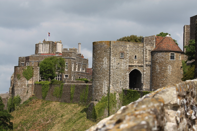 gray, wall, ruined, dover castle, landscape, land, built structure, fort, no people, stone wall, middle ages, coast, dover, house, 4K, outdoors, old ruin