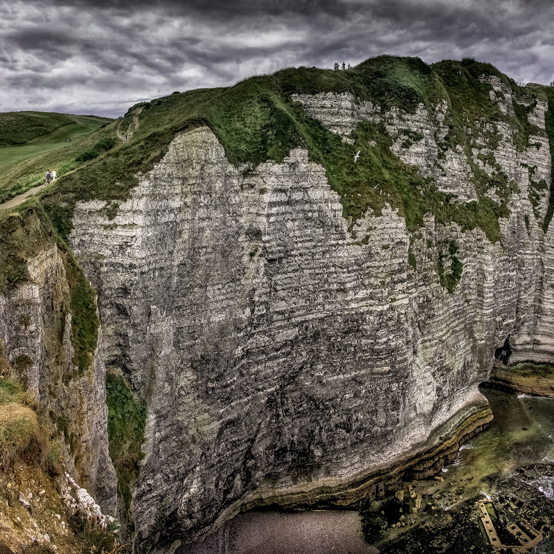 nature, no people, outdoors, rock - object, eroded, tranquility, rock formation, france, mountain, land, frankreich, cliff, étretat, cloud - sky, environment