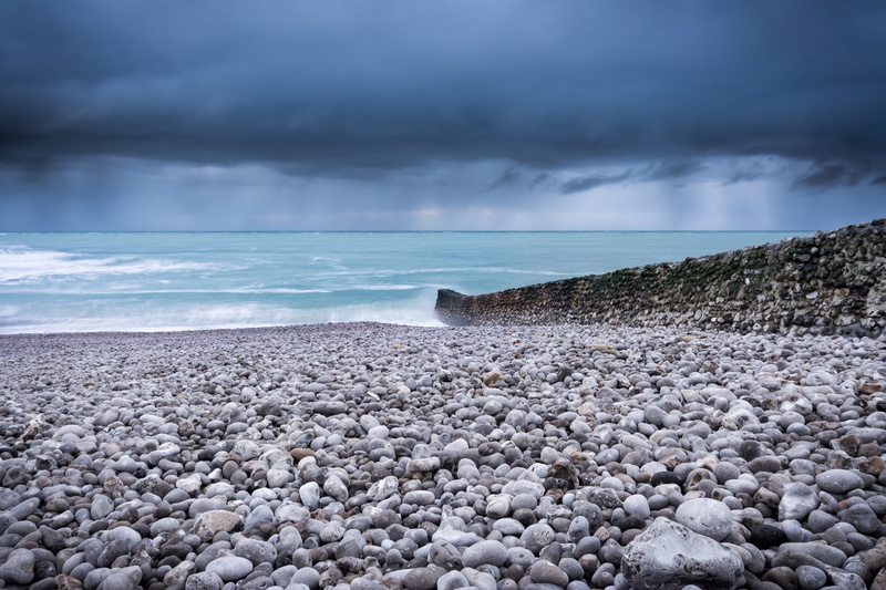 colors, 5K, solid, sigma35art, waves, tranquil scene, stone, colorful, wideangle, sunset, france, night, rain, rock - object, etretat, day, outdoors, no people
