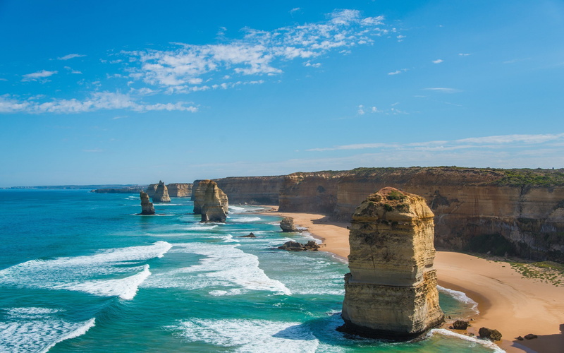 nature, coast, 2K, beach, landscape, Twelve Apostles