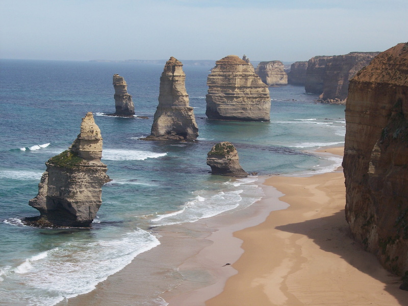 atlantic Ocean, famous Place, victoria, scenics - nature, nature, twelve Apostles Sea Rocks, beauty in nature, great Ocean Road, scenics, water, sand, cliff