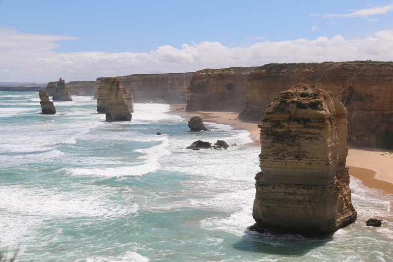 beauty in nature, melbourne, 5K, rock formation, physical geography, day, great ocean road, water, great, australia melbourne, australia, solid, scenics - nature