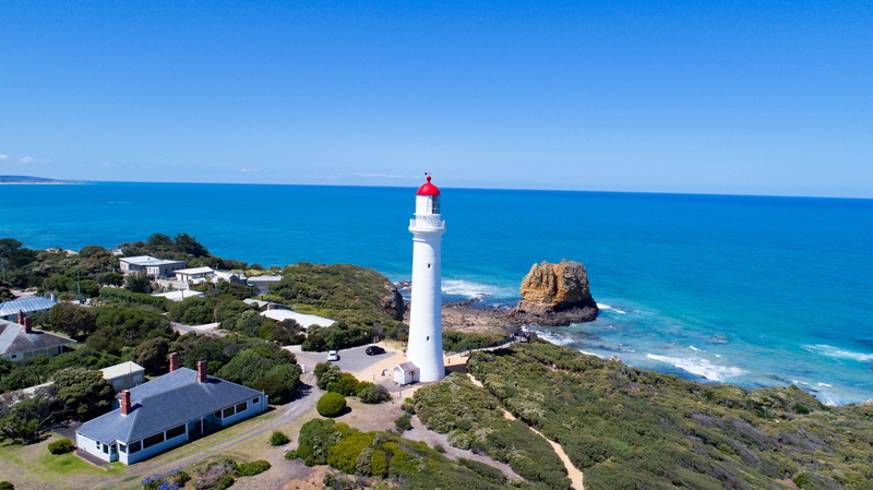 built Structure, travel Destinations, tourism, scenics, architecture, coastline, no people, coast, building exterior, Lighthouse, 5K, sky, ocean, Victoria