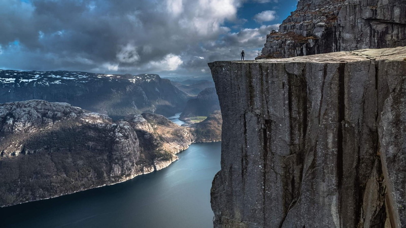 mountain range, norway, nature, rock - object, mountains, mountain, day, fjord, landscape, solid, cliff, formation, valley, outdoors, top, non-urban scene