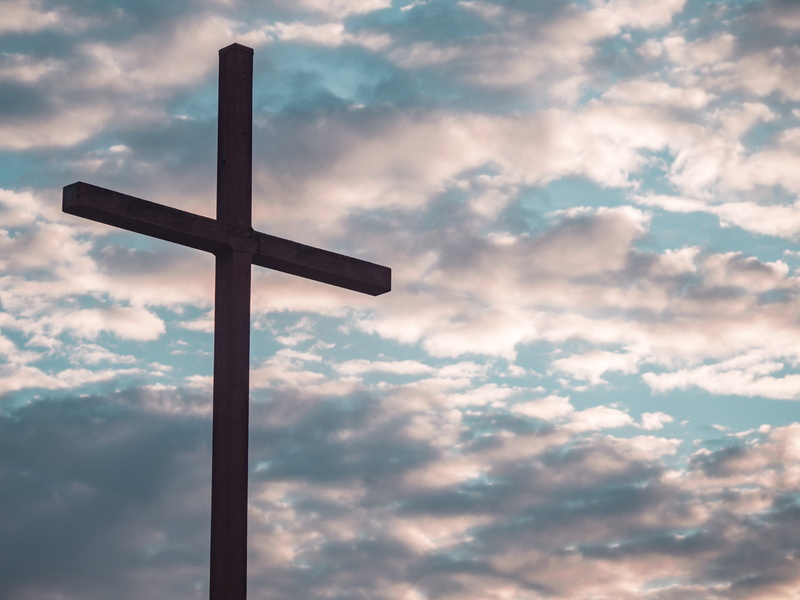 crucifix, no people, resurrection, christian, cumulus, 4K, spirituality, cloud, crucifixion, cross, close, palm sunday, belief, easter, tranquility, sunset