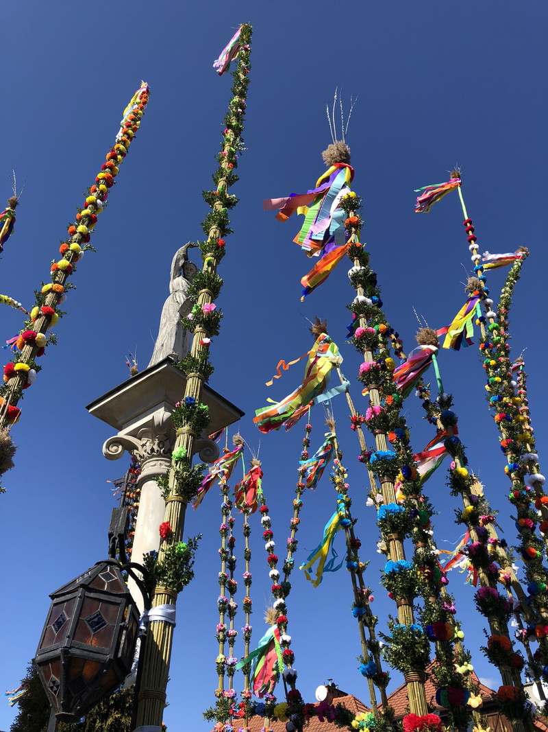sunlight, no people, tree, architecture, blue, celebration, festival, decoration, palm sunday, belief, sky, clear sky, art and craft, nature, religion