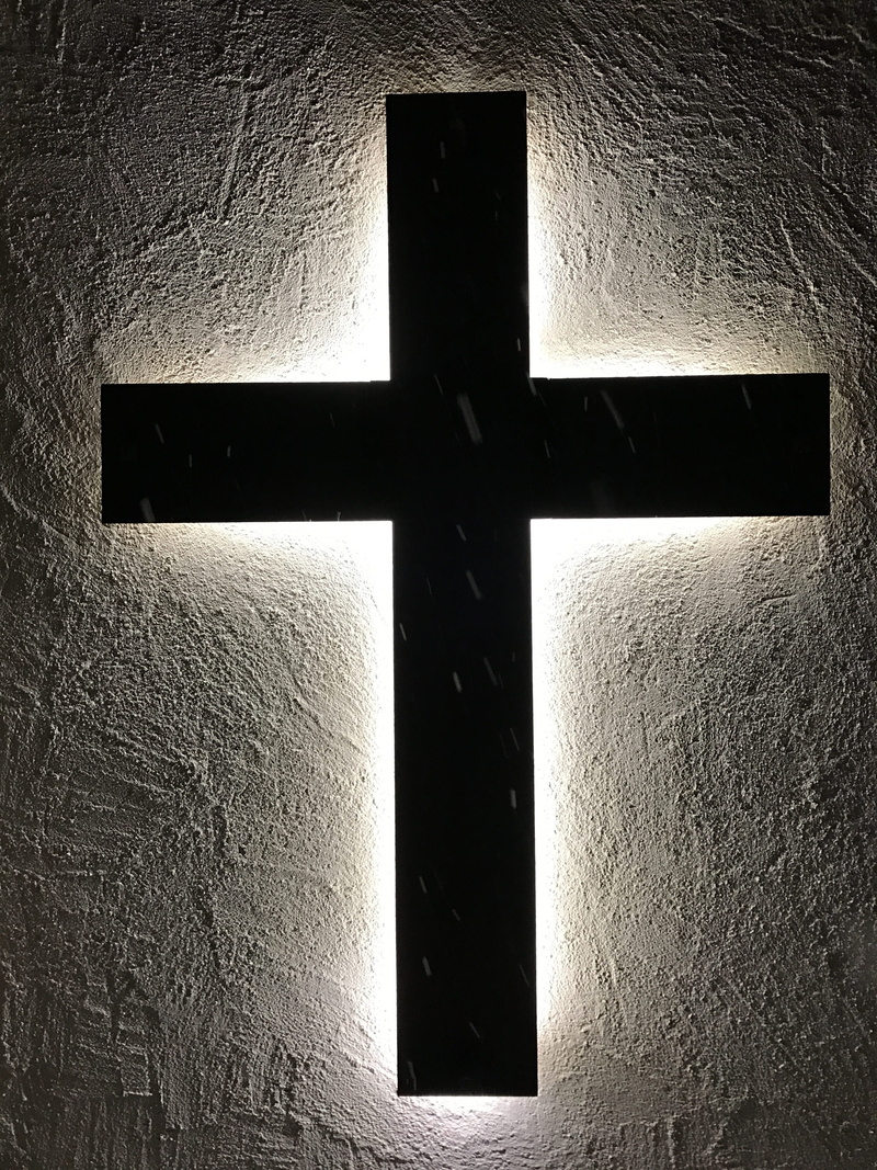 building, Christian, symbol, Christianity, religious equipment, wall - building feature, Cross, religion, 4K, day, place of worship, close-up, built structure