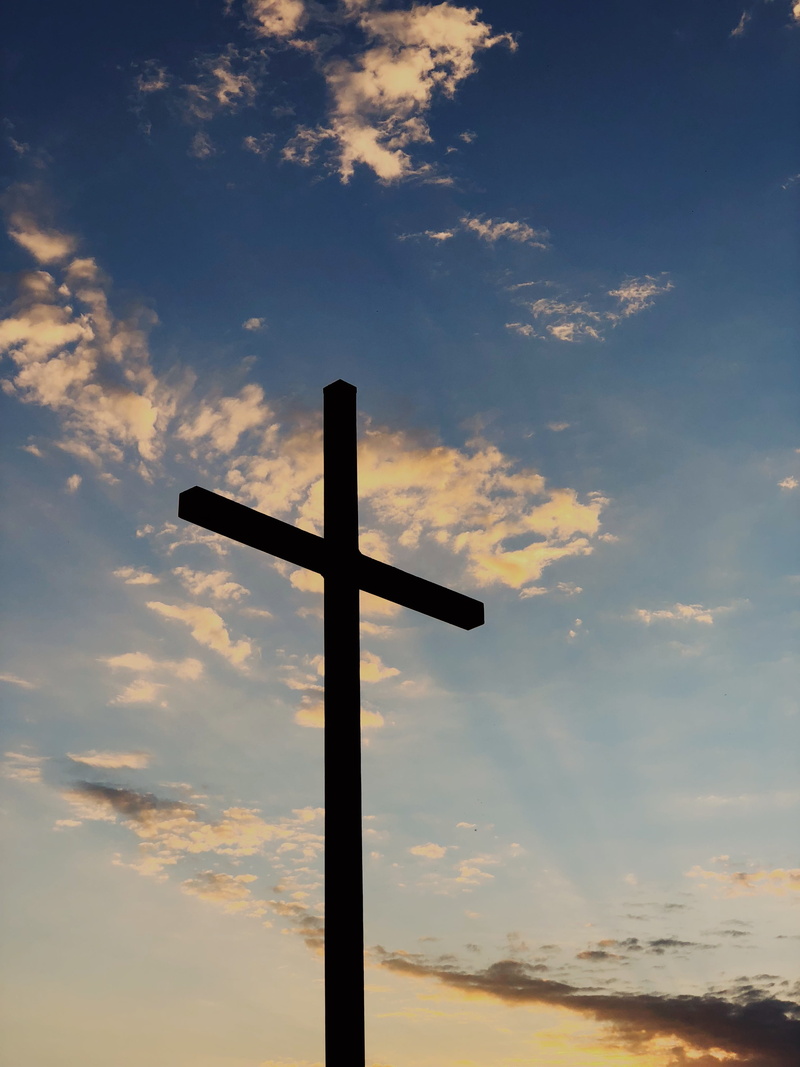 day, outdoors, no people, cross, religious equipment, symbol, sunrise, religion, low angle view, morning, calvary, cross shape, sky, beauty in nature, daytime