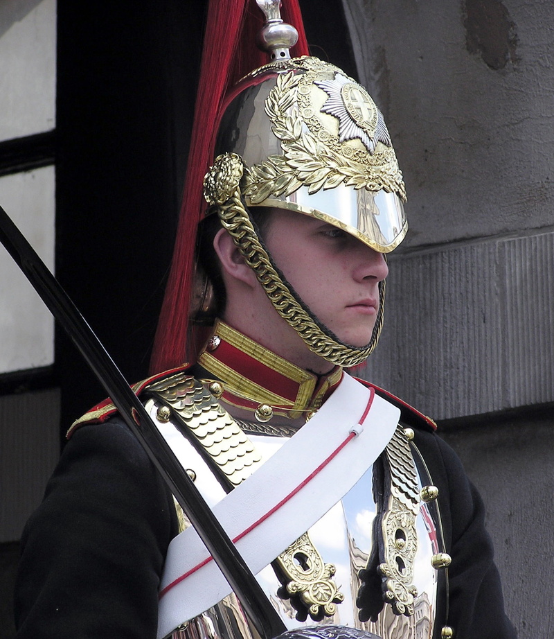 military, man, photo, lifestyles, weapon, work helmet, sword, country, knight - person, duty, English, waist up, calvary, clothing, army, one man only