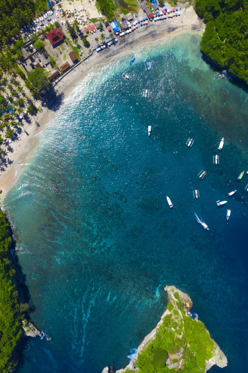 nature, beauty in nature, 5K, high angle view, crowd, wave, land, plant, tropical, water, sport, vacation, in the summer of, coast, bali, ocean, group of people
