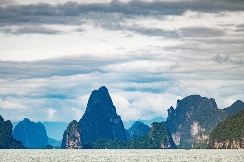 phang nga, bay, relaxation, scenery, scenics - nature, famous, paradise, tourist, environment, cliff, rock, rocky, green, natural, no people, destination