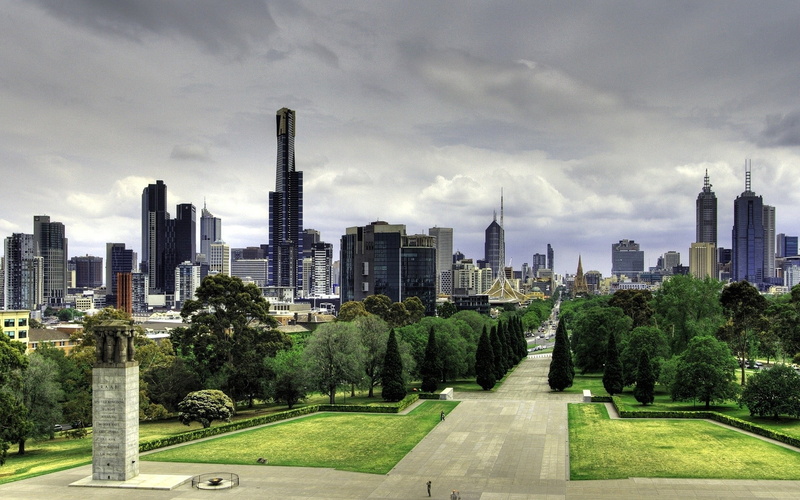 travel, cloud - Sky, tree, nature, building Exterior, modern, high, melbourne, cityscape, asia, downtown District, day, building, tower, business, rise