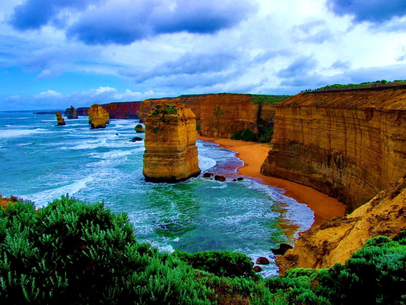 720P, Sea, Australia, Ocean, Coastline, Rock, Earth, The Twelve Apostles, Cliff