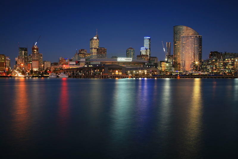 Melbourne, Reflection, australia, docklands, 4K