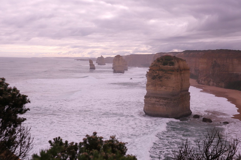 stack rock, water, built structure, 1080P, landscape, rock, solid, beauty in nature, scenics - nature, great, apostles, coastline, rock - object, no people