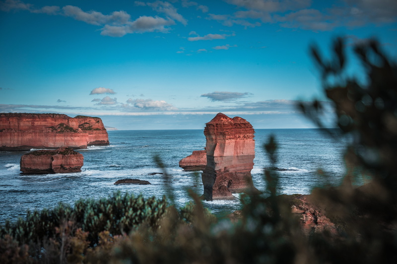 eroded, tranquil scene, travel destinations, victoria, erosion, nature, foundation, beauty in nature, australia, coastline, wild, rock - object