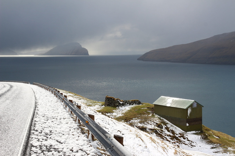 sky, transportation, outdoors, nature, snow, cold temperature, cloud - sky, winter, beach, Faroe Islands, day, sea, island, Foroyar, no people, land, 2K