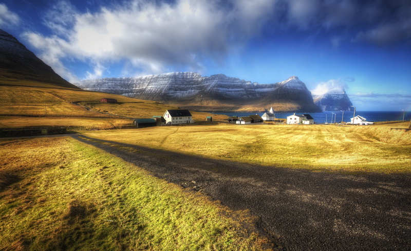 Faroe Islands, 5K, landscape, village