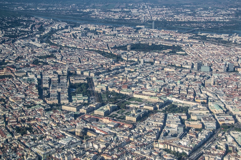 vienna, urban Scene, from above, s, cityscape, outlook, settlement, city, city life, residential district, landmark, built structure, townscape, office building exterior