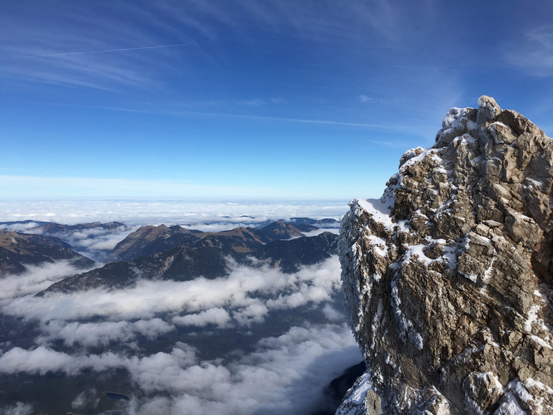 distant view, environment, tranquility, mountains, tranquil scene, in the autumn, nature, sky, day, above the clouds, beauty in nature, contrast, 4K, outdoors