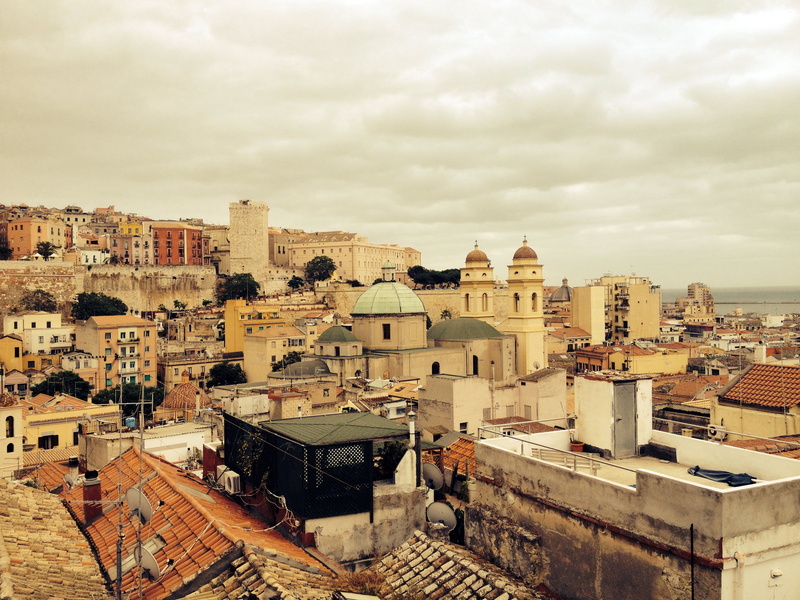 day, house, nature, cloud - sky, high angle view, city, cagliari, community, roof, outdoors, townscape, outlook, residential district, italy, romance, mood
