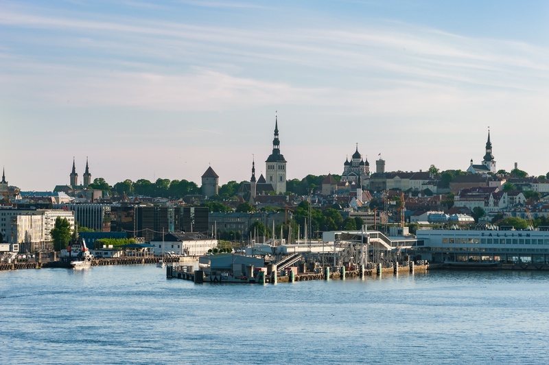 spirituality, spire, estonia, building exterior, no people, architecture, landscape, buildings, building, water, skyline, religion, waterfront, built structure