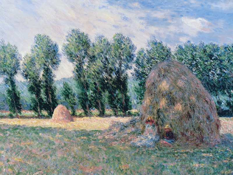 Claude Monet, trees, landscape, 2K, Stack, picture