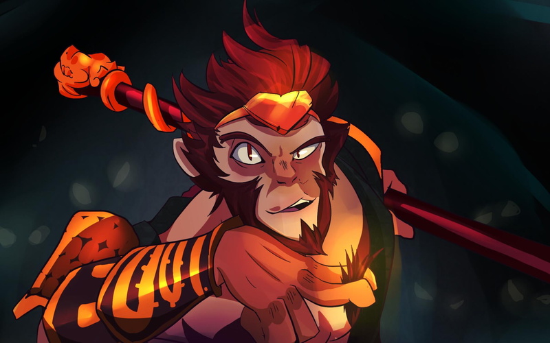 art and craft, Games, halloween, music, arts culture and entertainment, Dota, indoors, dota 2, monkey, celebration, representation, young adult, lifestyles